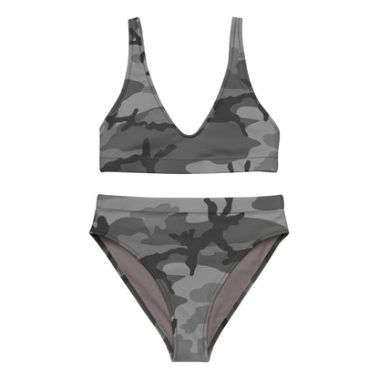 M81 Urban Camo High-waisted Bikini Set (Gray-Dominant Variation) _ Concealing Coloration