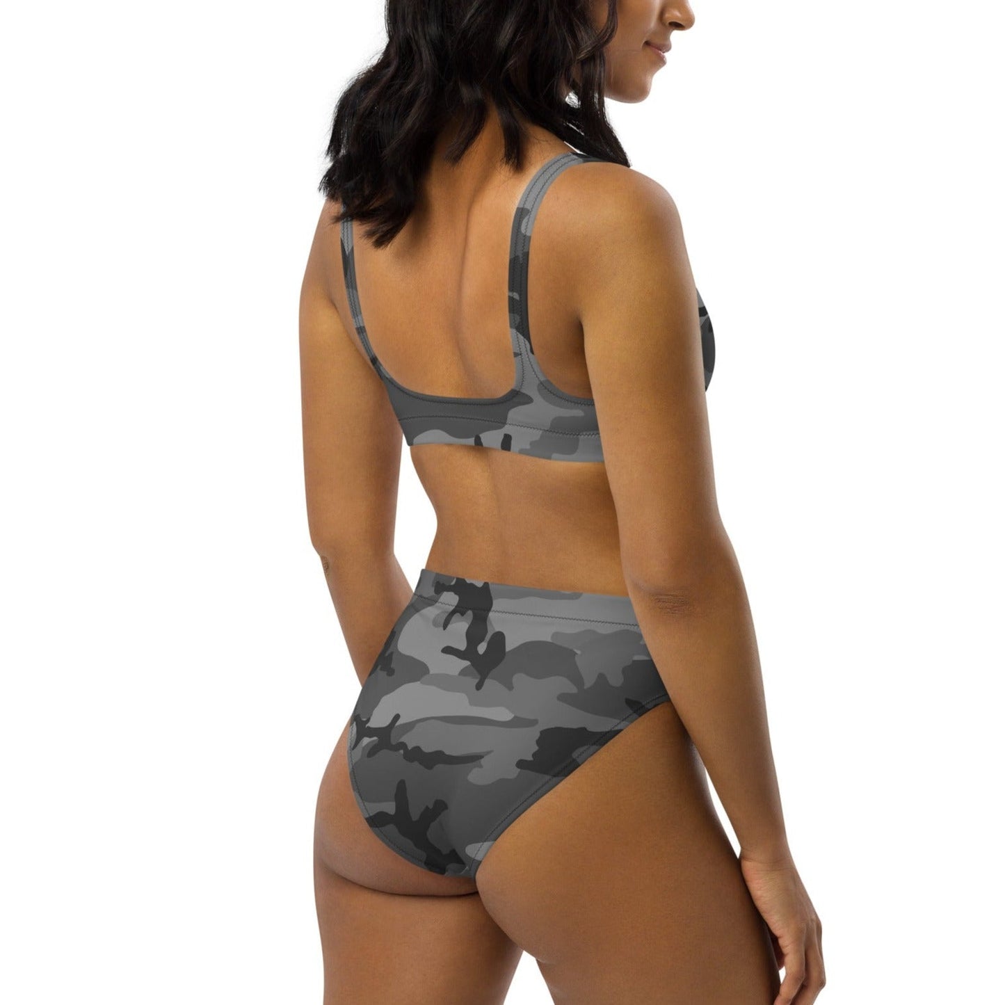 M81 Urban Camo High-waisted Bikini Set (Gray-Dominant Variation) _ Concealing Coloration