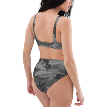 M81 Urban Camo High-waisted Bikini Set (Gray-Dominant Variation) _ Concealing Coloration