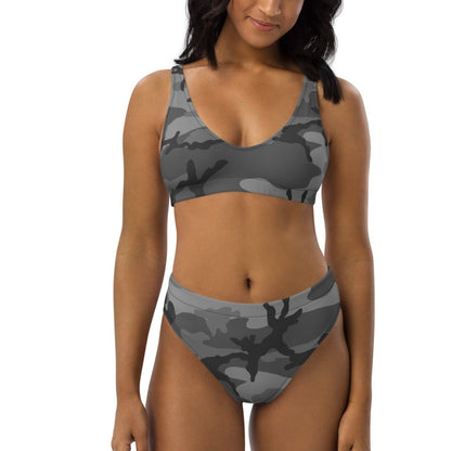 M81 Urban Camo High-waisted Bikini Set (Gray-Dominant Variation) _ Concealing Coloration