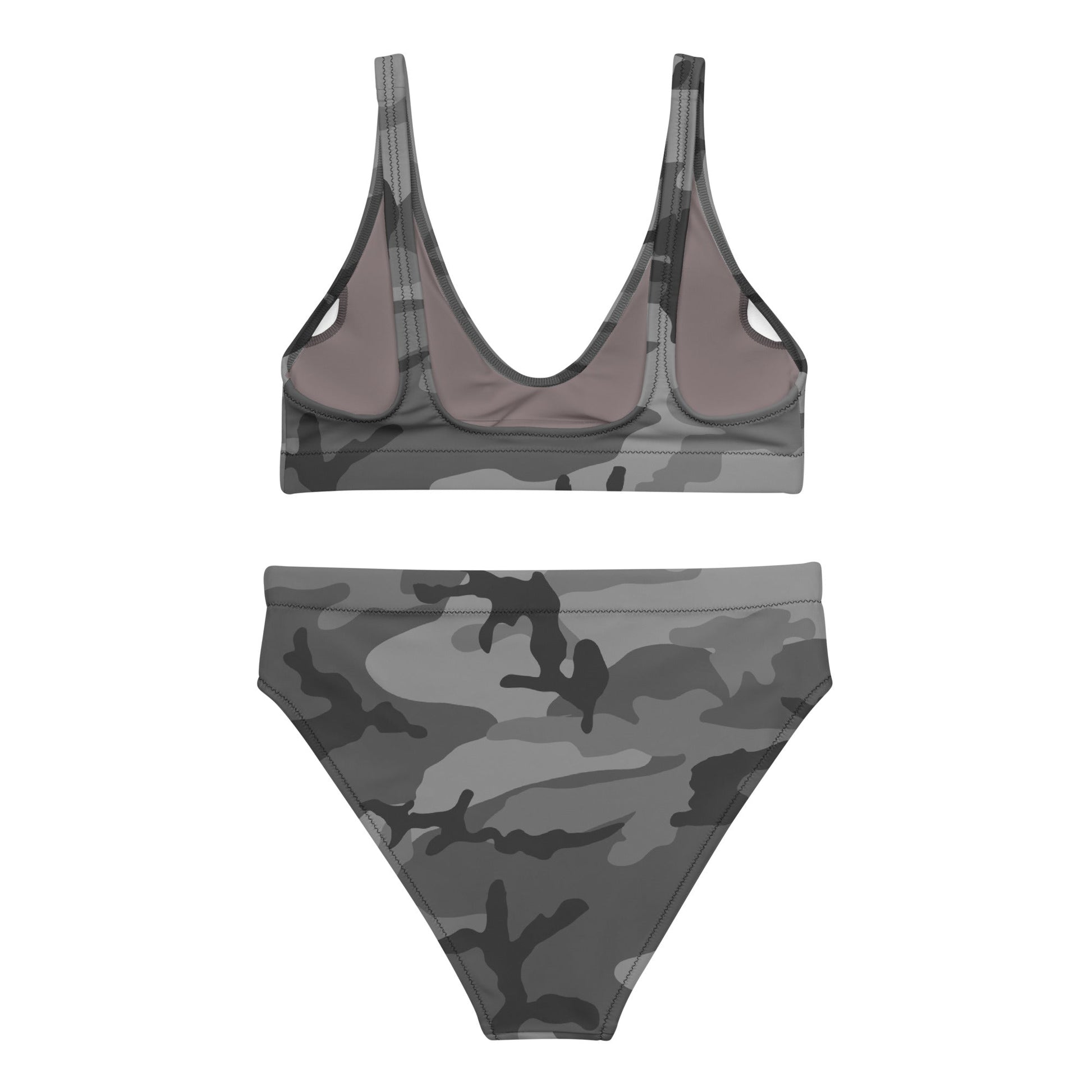 M81 Urban Camo High-waisted Bikini Set (Gray-Dominant Variation) _ Concealing Coloration