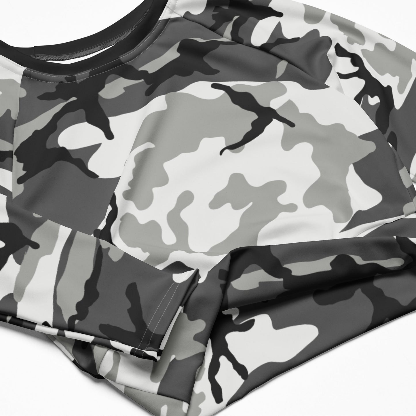 M81 Urban Camo Long-sleeve Crop Top