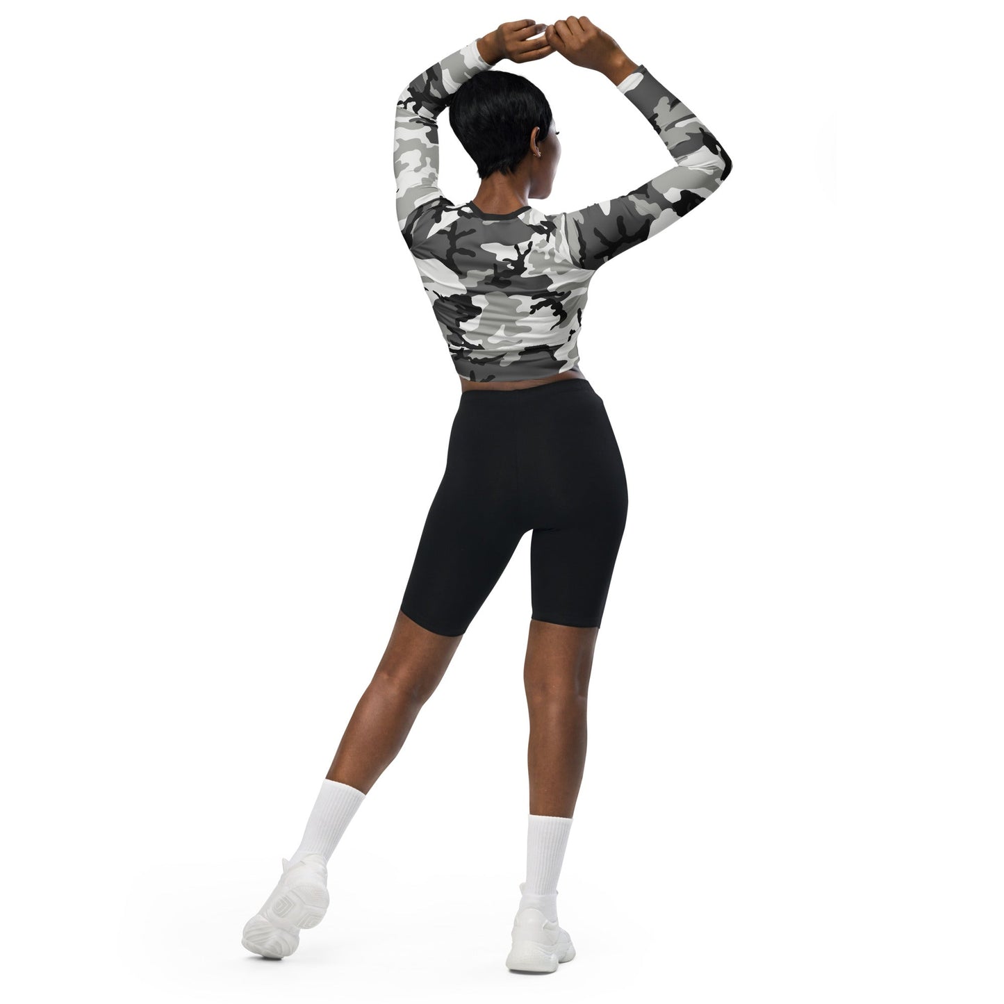 M81 Urban Camo Long-sleeve Crop Top