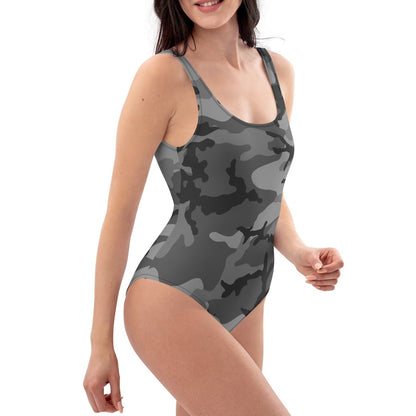 M81 Urban Camo One-Piece Swimsuit (Gray-Dominant Variation)