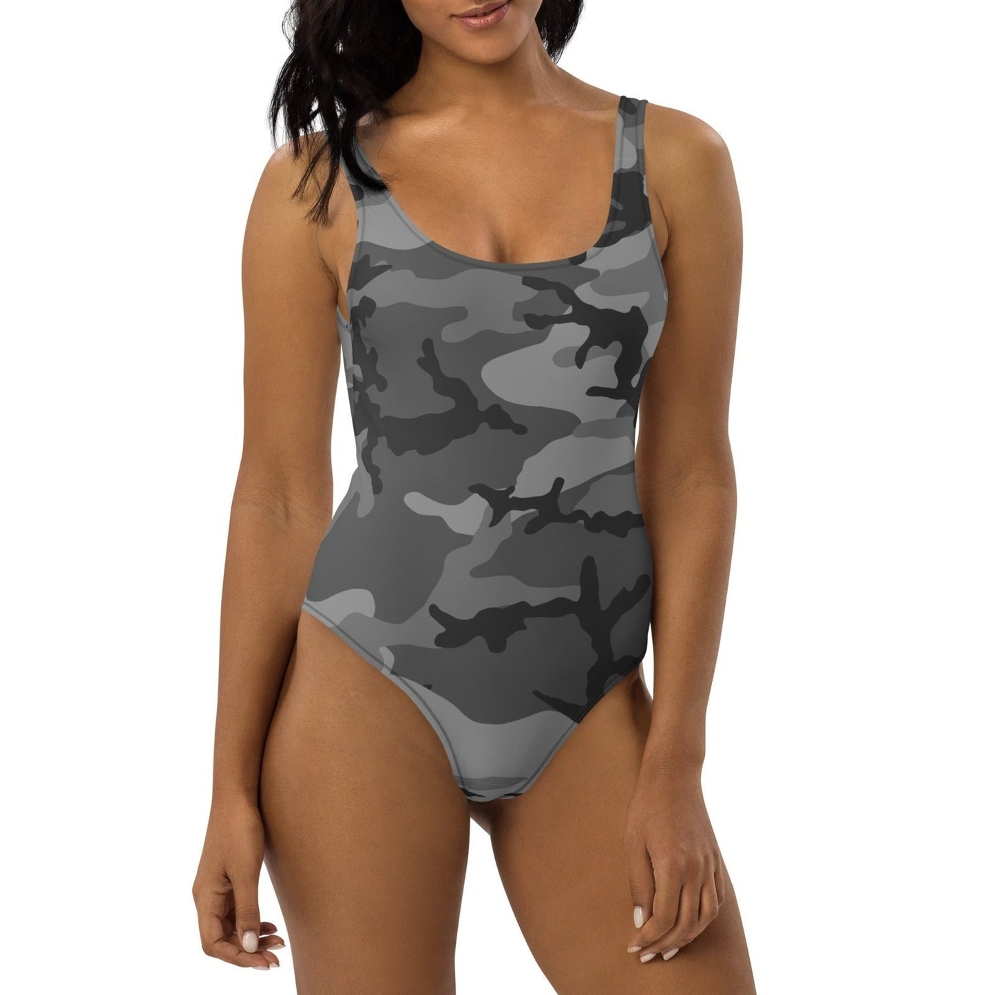 M81 Urban Camo One-Piece Swimsuit (Gray-Dominant Variation)