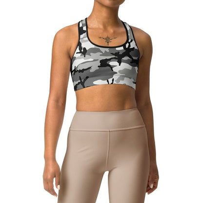 M81 Urban Camo Racerback Sports Bra