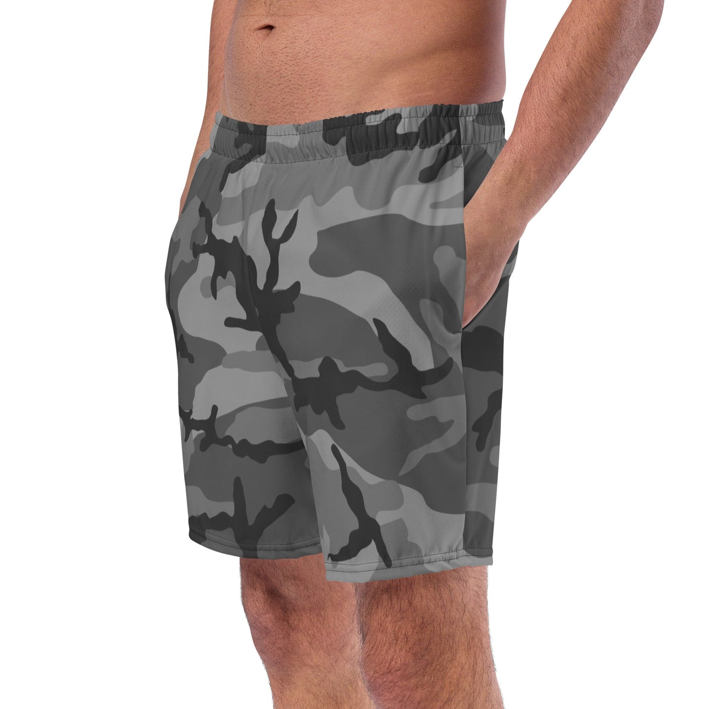 M81 Urban Camo Swim Trunks (Gray-Dominant) _ Concealing Coloration