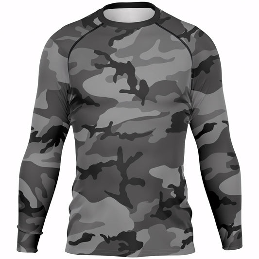 M81 Urban Camo Men's Long-sleeve Base Layer (Gray-Dominant Variation)