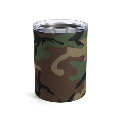 M81 Woodland Camo 10oz Tumbler _ Concealing Coloration