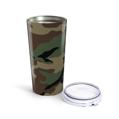 M81 Woodland Camo 20oz Tumbler _ Concealing Coloration