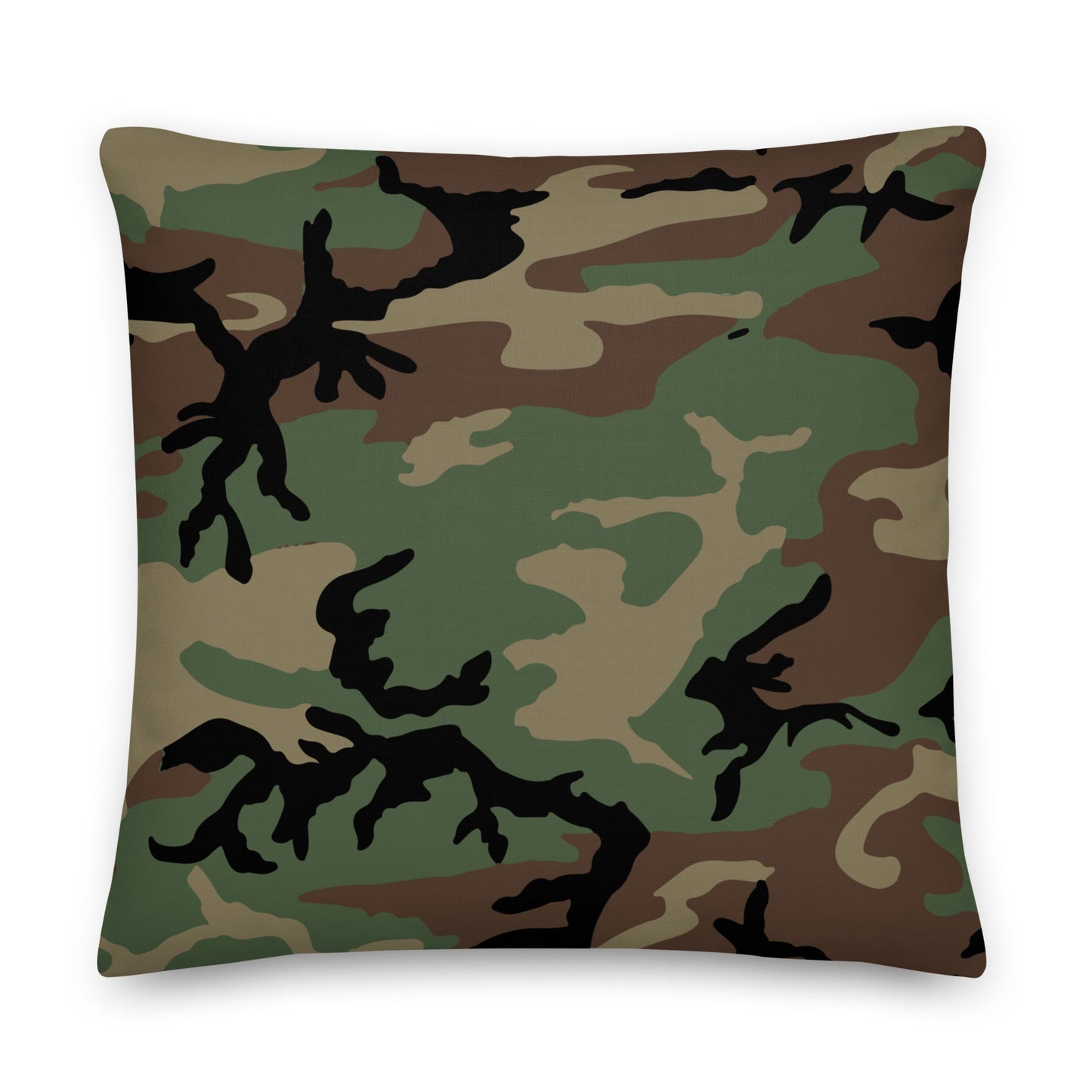 M81 Woodland Camo 22" Throw Pillow