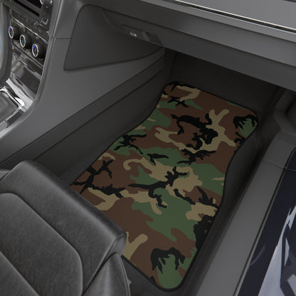 M81 Woodland Camo All-Weather Car Mats (Set of 4) _ Concealing Coloration