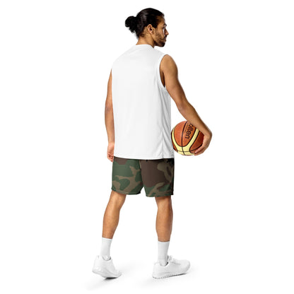 M81 Woodland Camo Basketball Shorts