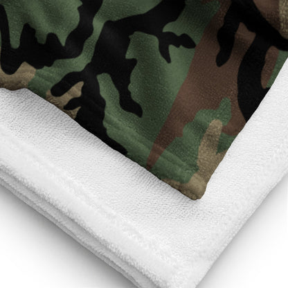 M81 Woodland Camo Bath Towel