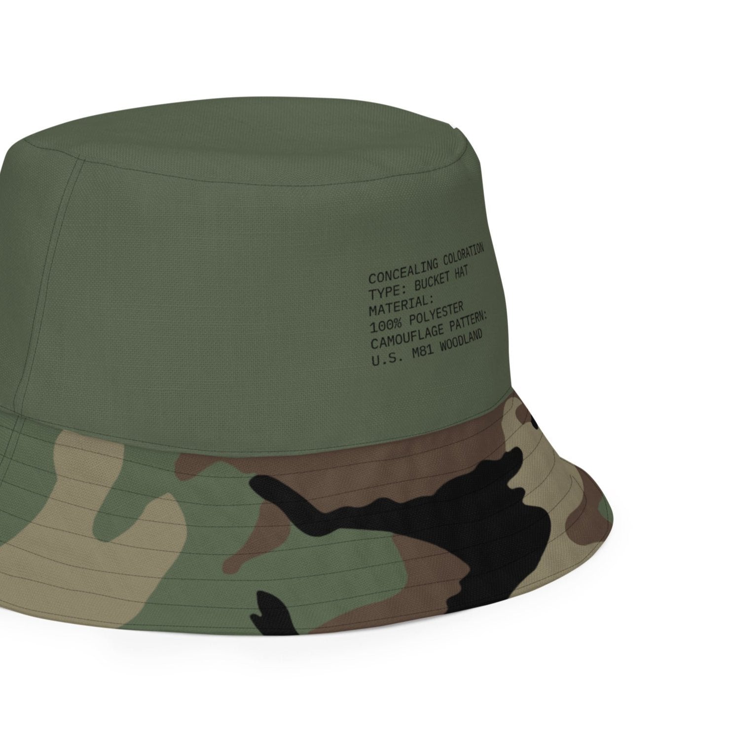 M81 Woodland Camo Bucket Hat _ Concealing Coloration