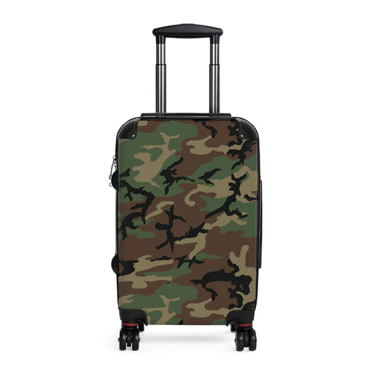 M81 Woodland Camo Carry-On Roller Suitcase