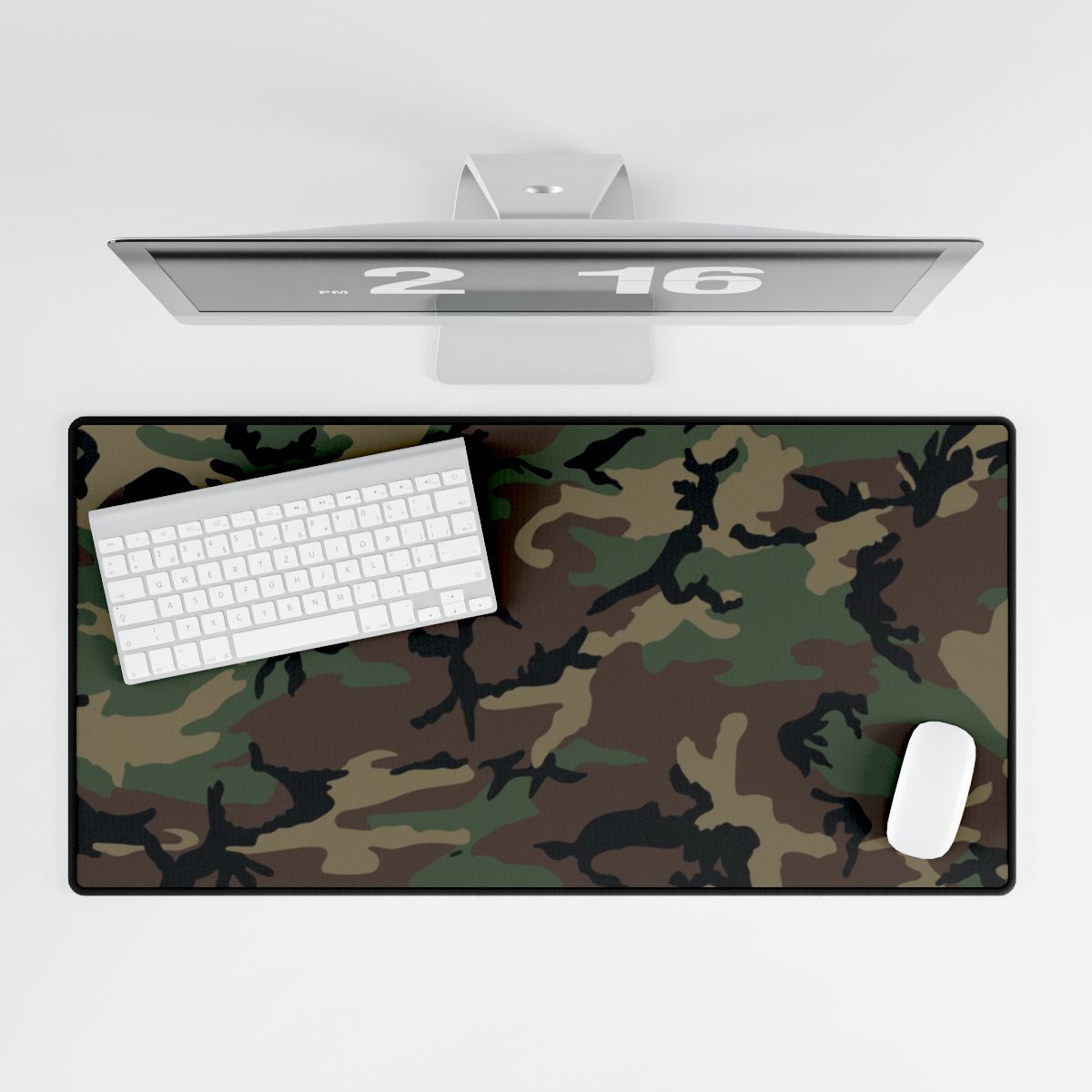 M81 Woodland Camo Computer Desk Mat
