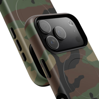 M81 Woodland Camo MagSafe iPhone 18 Pro Field Case phone case.