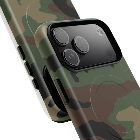 M81 Woodland Camo MagSafe iPhone 18 Pro Max Field Case phone case.