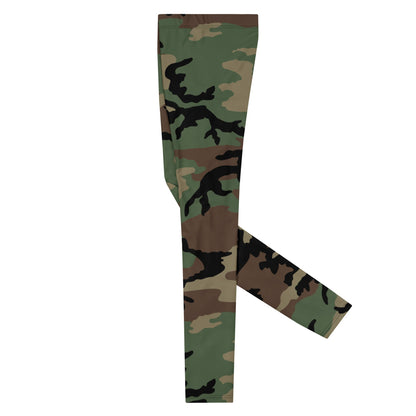 M81 Woodland Camo Men's Leggings