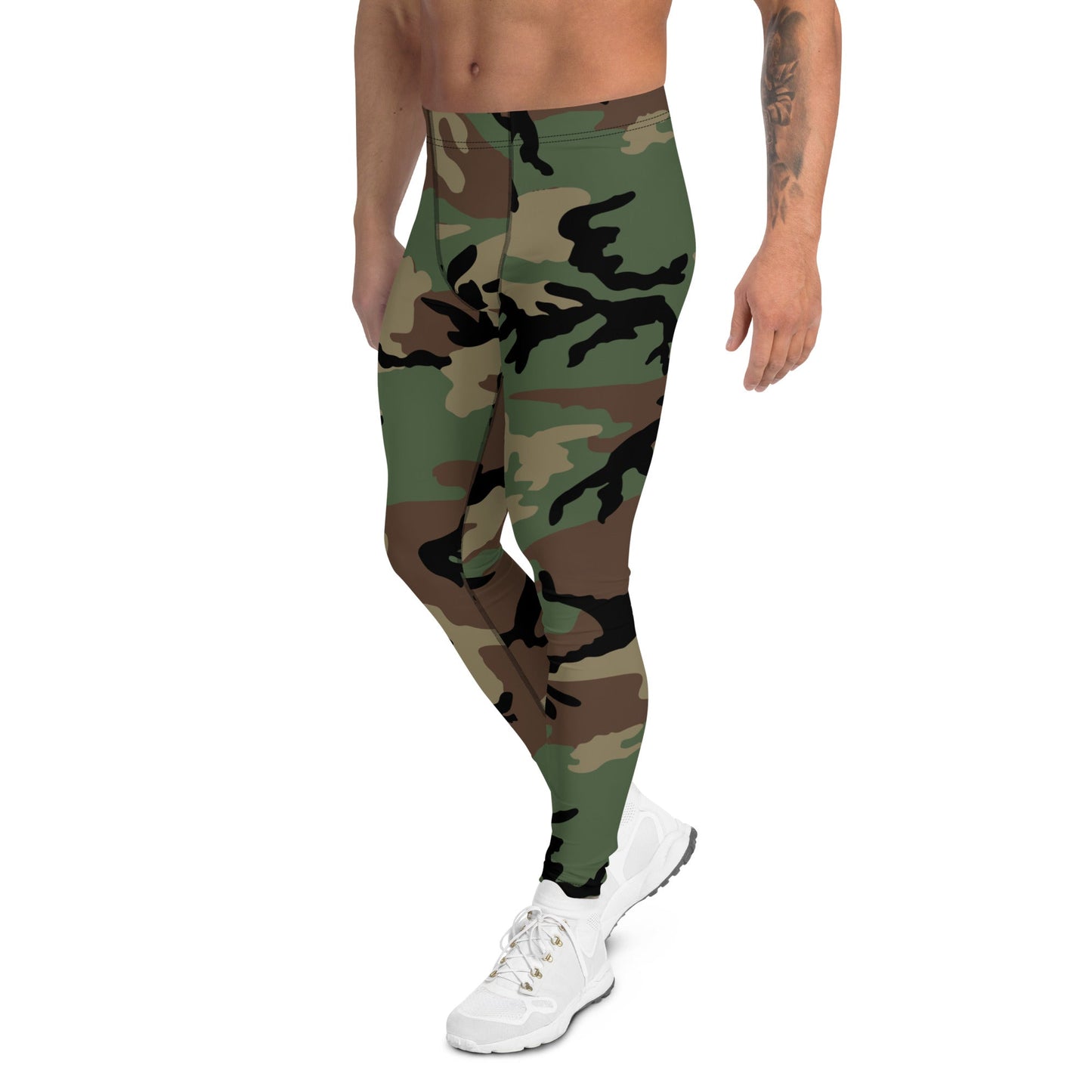 M81 Woodland Camo Men's Leggings