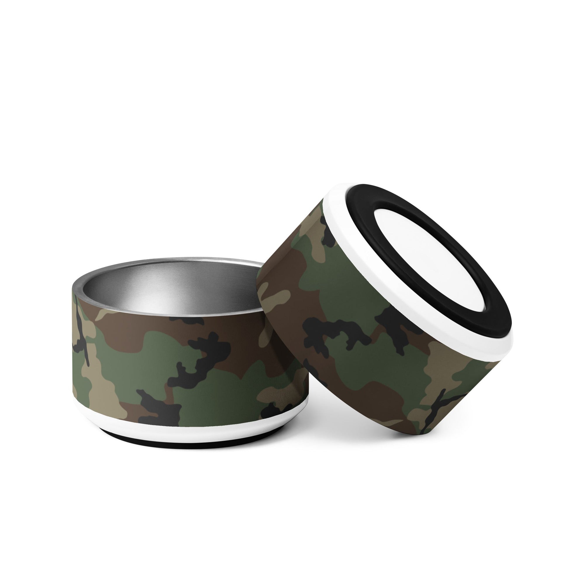 M81 Woodland Camo Pet Bowl 18oz