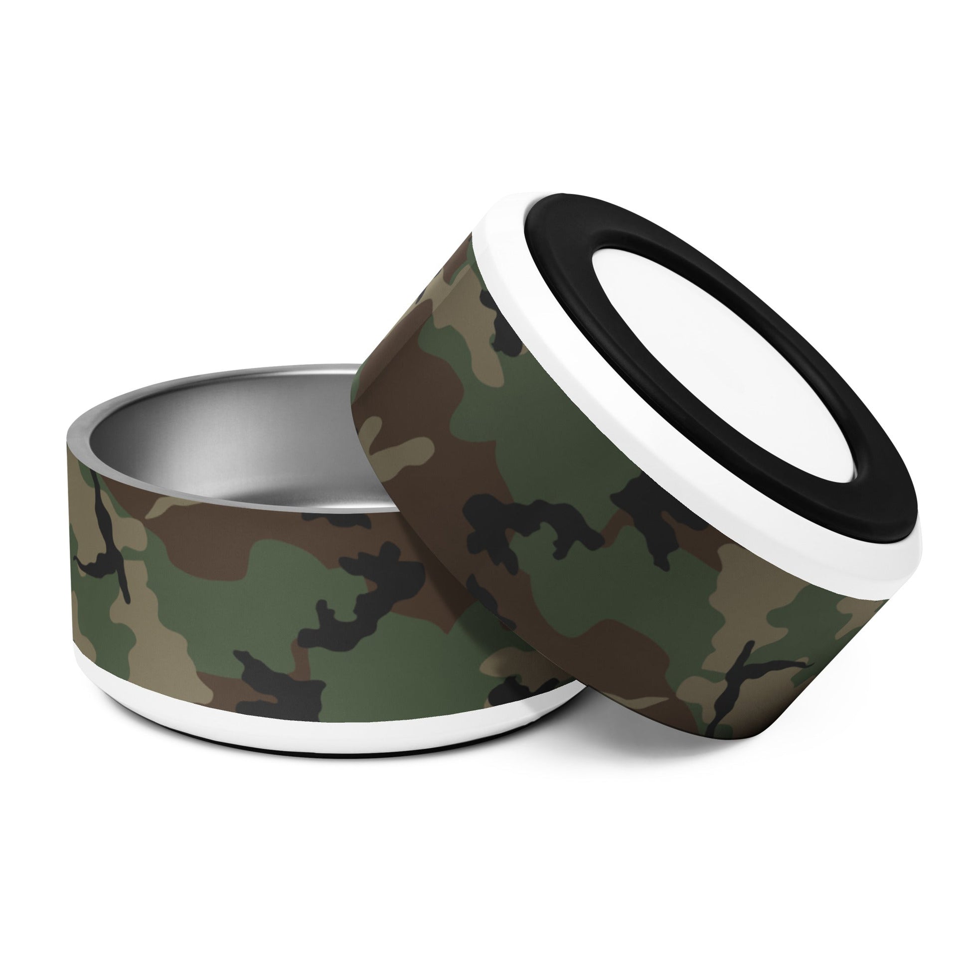 M81 Woodland Camo Pet Bowl 32oz