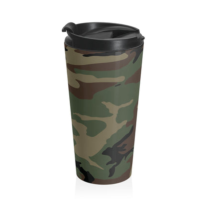 M81 Woodland Camo Stainless Steel Travel Mug