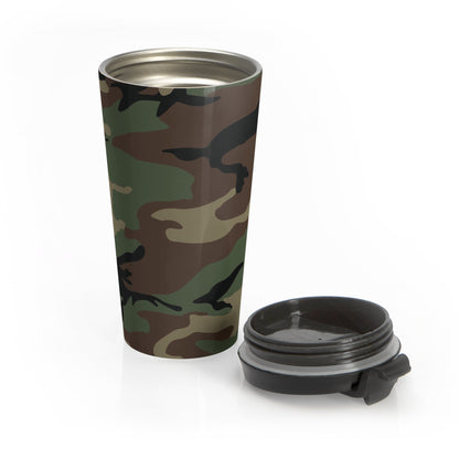 M81 Woodland Camo Stainless Steel Travel Mug