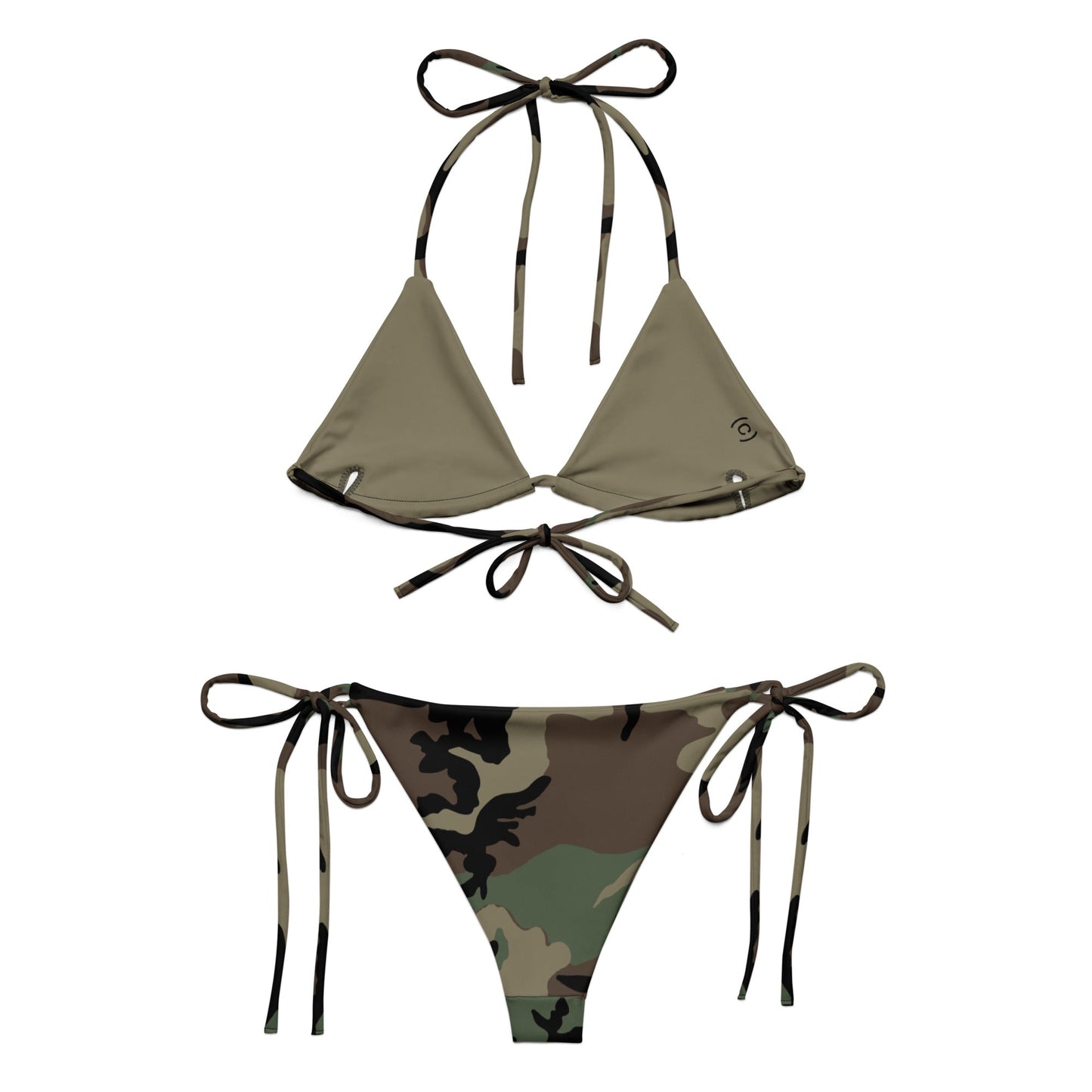 M81 Woodland Camo String Bikini Set _ Concealing Coloration