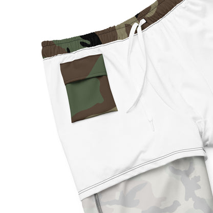 M81 Woodland Camo Swim Trunks