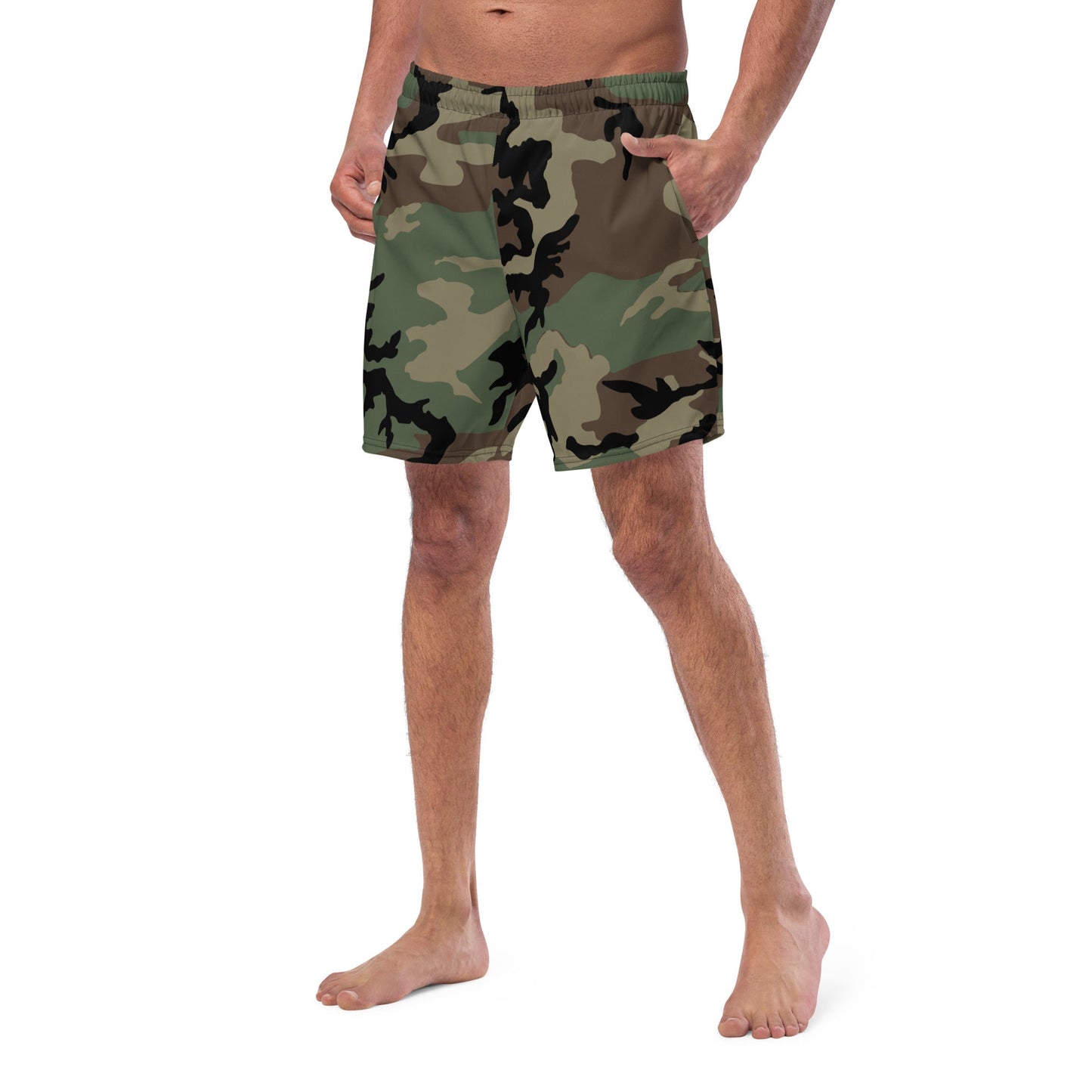 M81 Woodland Camo Swim Trunks