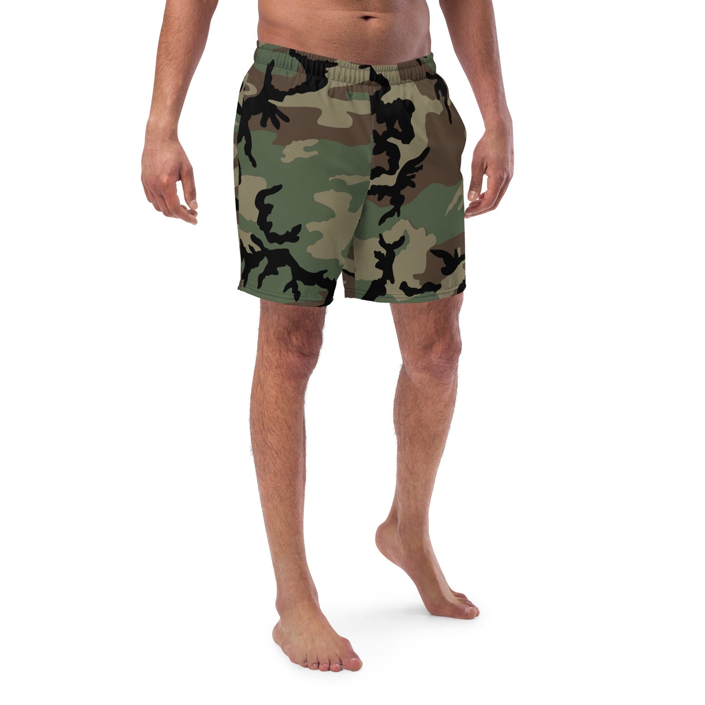 M81 Woodland Camo Swim Trunks