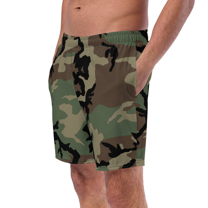 M81 Woodland Camo Swim Trunks