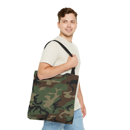 M81 Woodland Camo Tote Bag