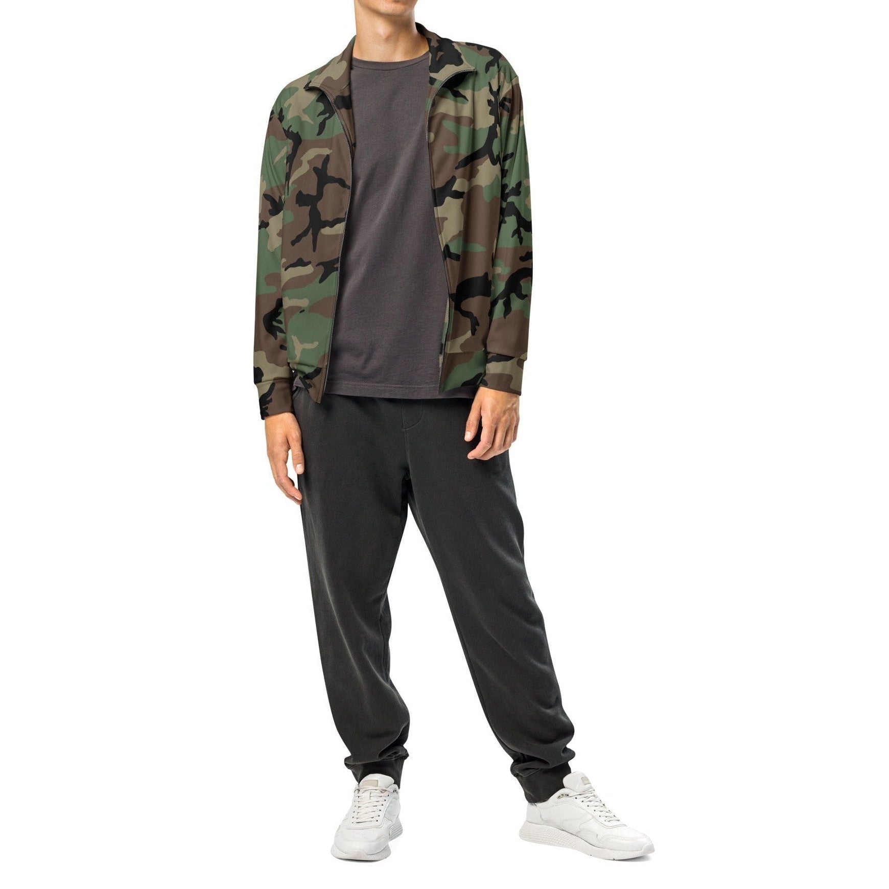 M81 Woodland Camo Track Jacket _ Concealing Coloration