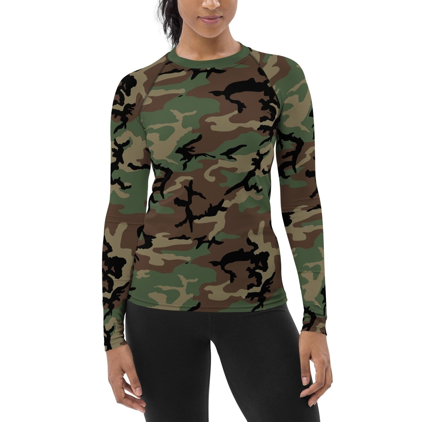 M81 Woodland Camo Women's Long-sleeve Base Layer