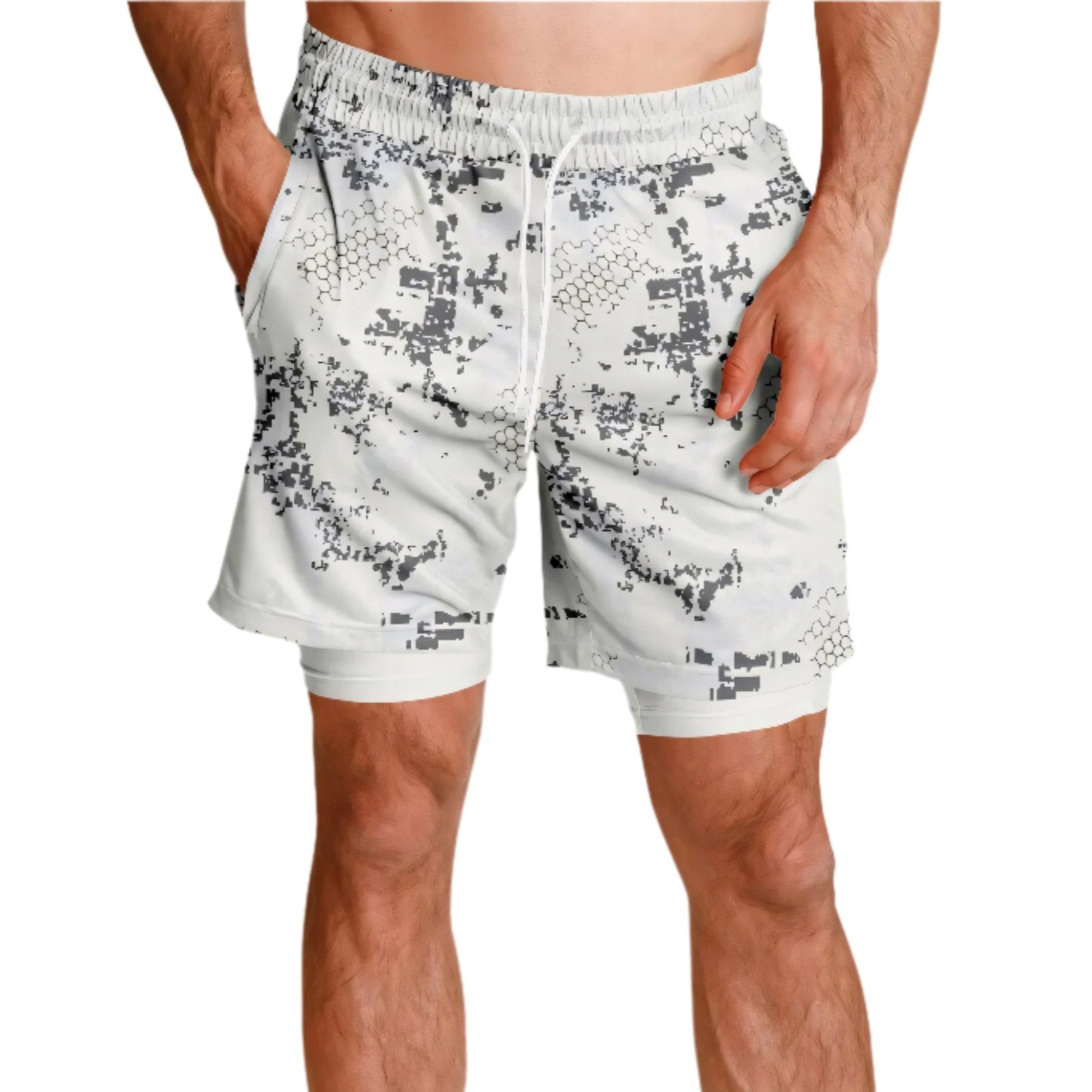 Blindtech Snow Camo Lined Shorts 7"