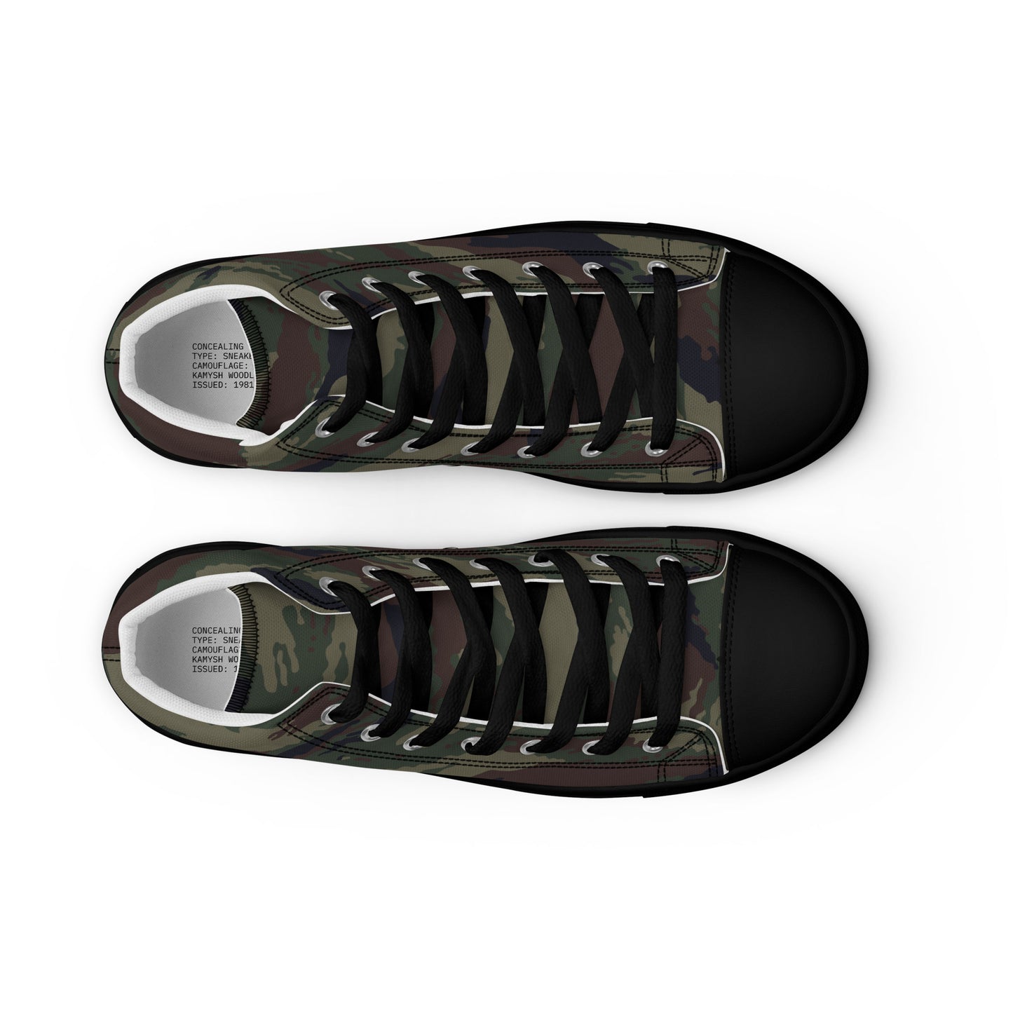 Kamysh Woodland Camo Men’s Sneaker Hi _ Concealing Coloration