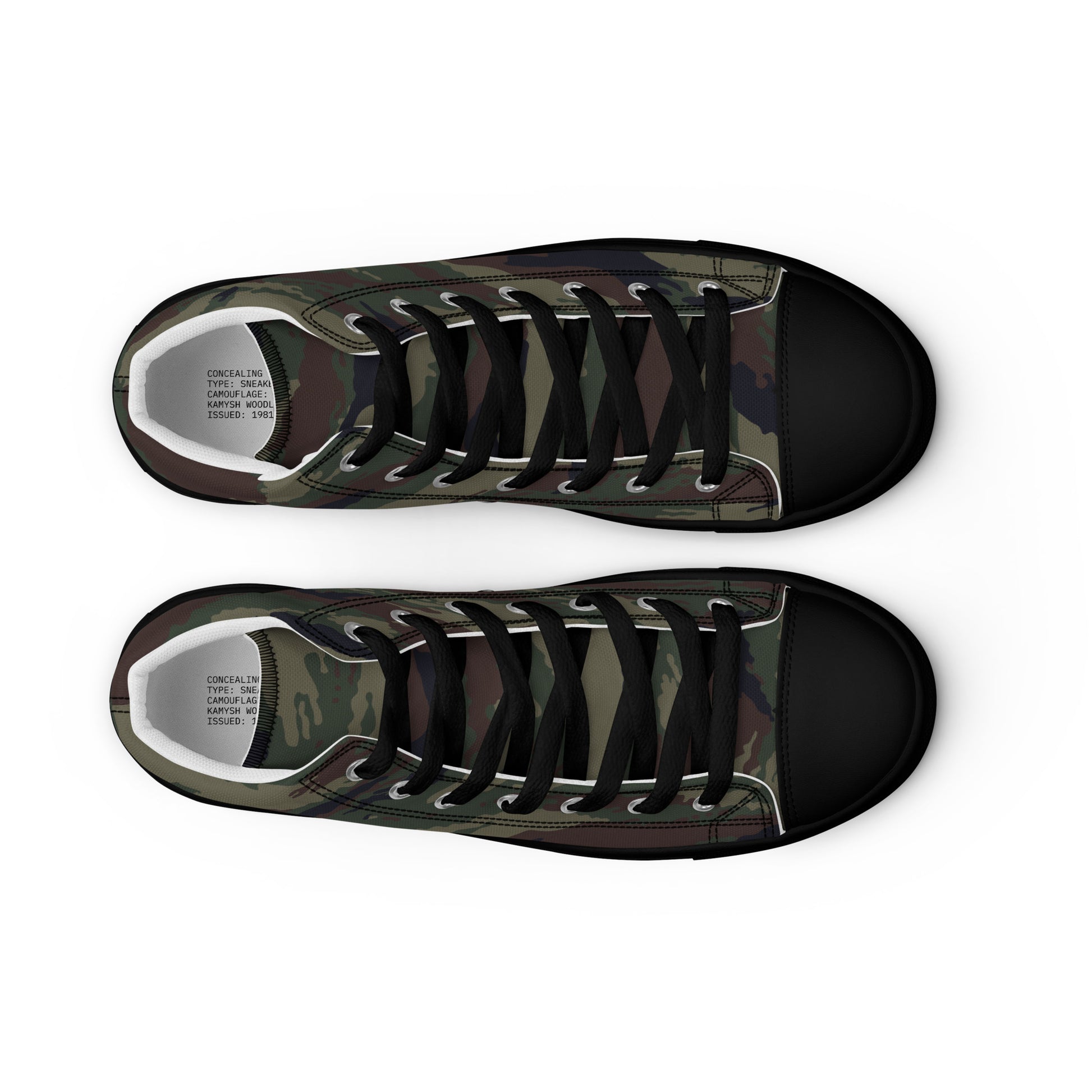Kamysh Woodland Camo Men’s Sneaker Hi _ Concealing Coloration