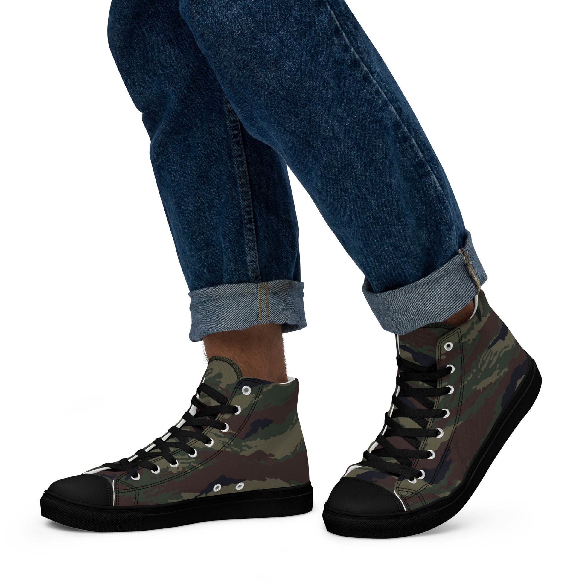 Kamysh Woodland Camo Men’s Sneaker Hi _ Concealing Coloration