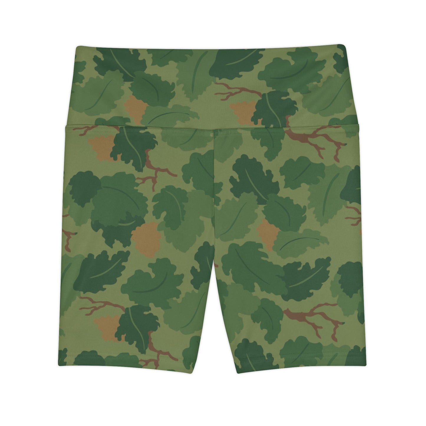 Mitchell Camo High-Rise Bike Shorts - Concealing Coloration