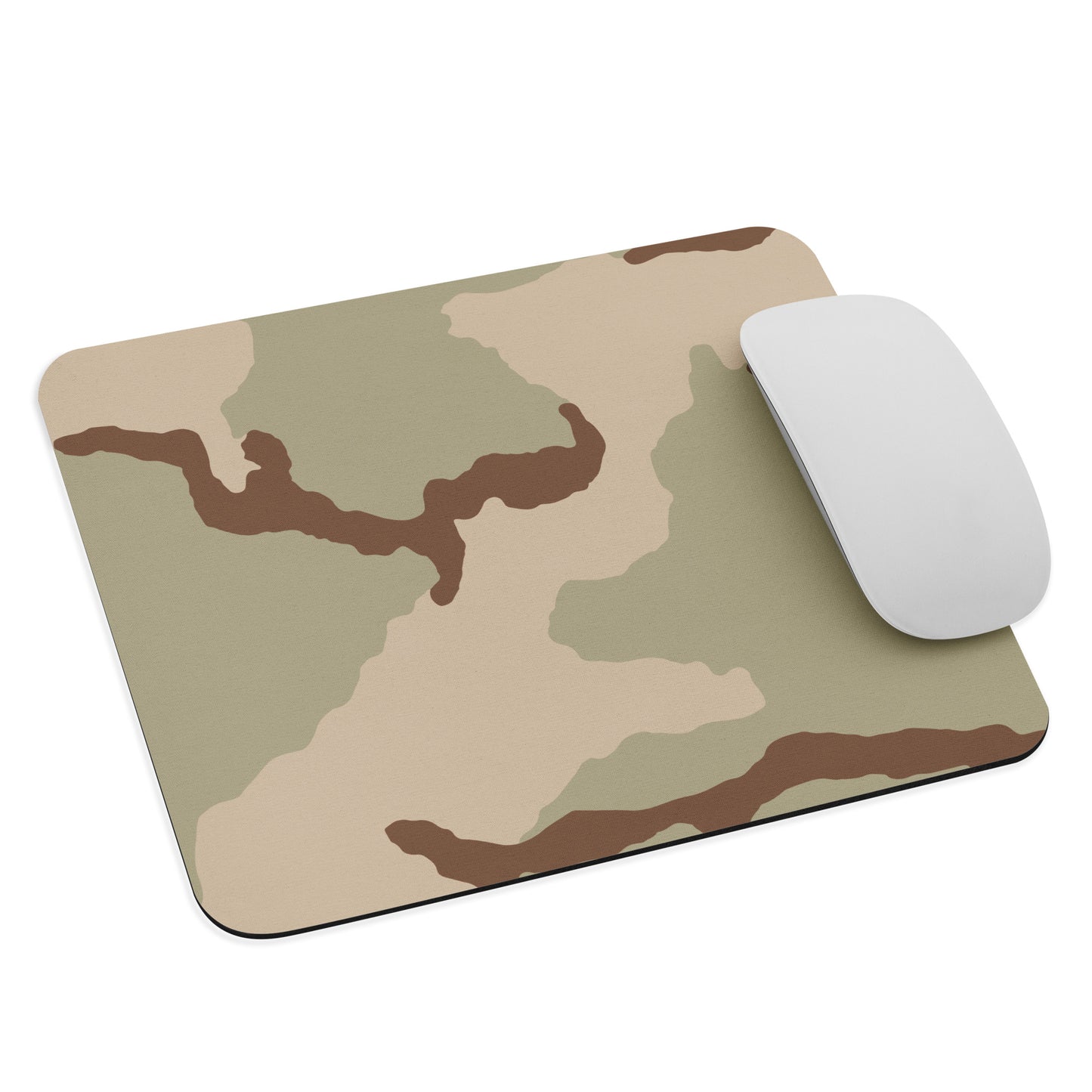 Three-Color Desert Camo Mouse Pad _ Concealing Coloration
