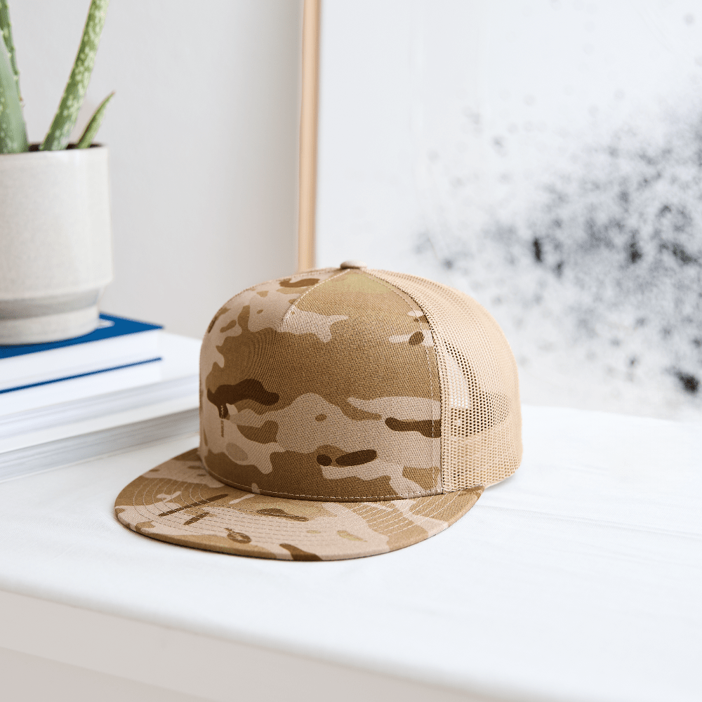 Multicam Arid Snapback Trucker Hat 6006MC _ Concealing Coloration