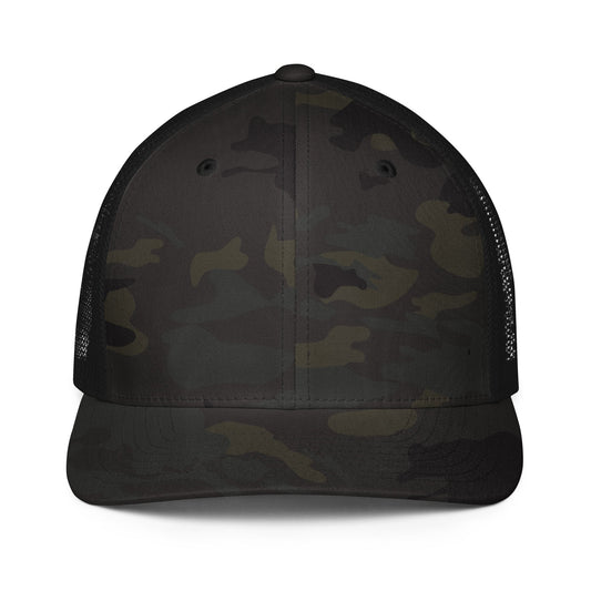 Multicam Black Retro Trucker Hat 6606MC