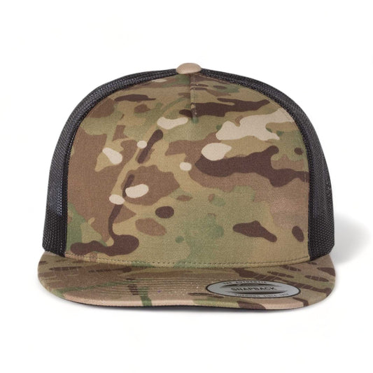 Multicam Flat Bill Snapback Trucker Hat