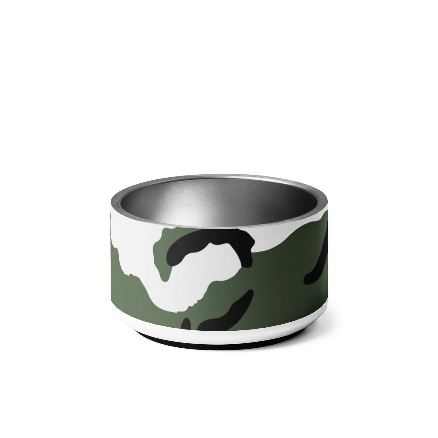 Three-Color Snow Camo Pet Bowl _ Concealing Coloration