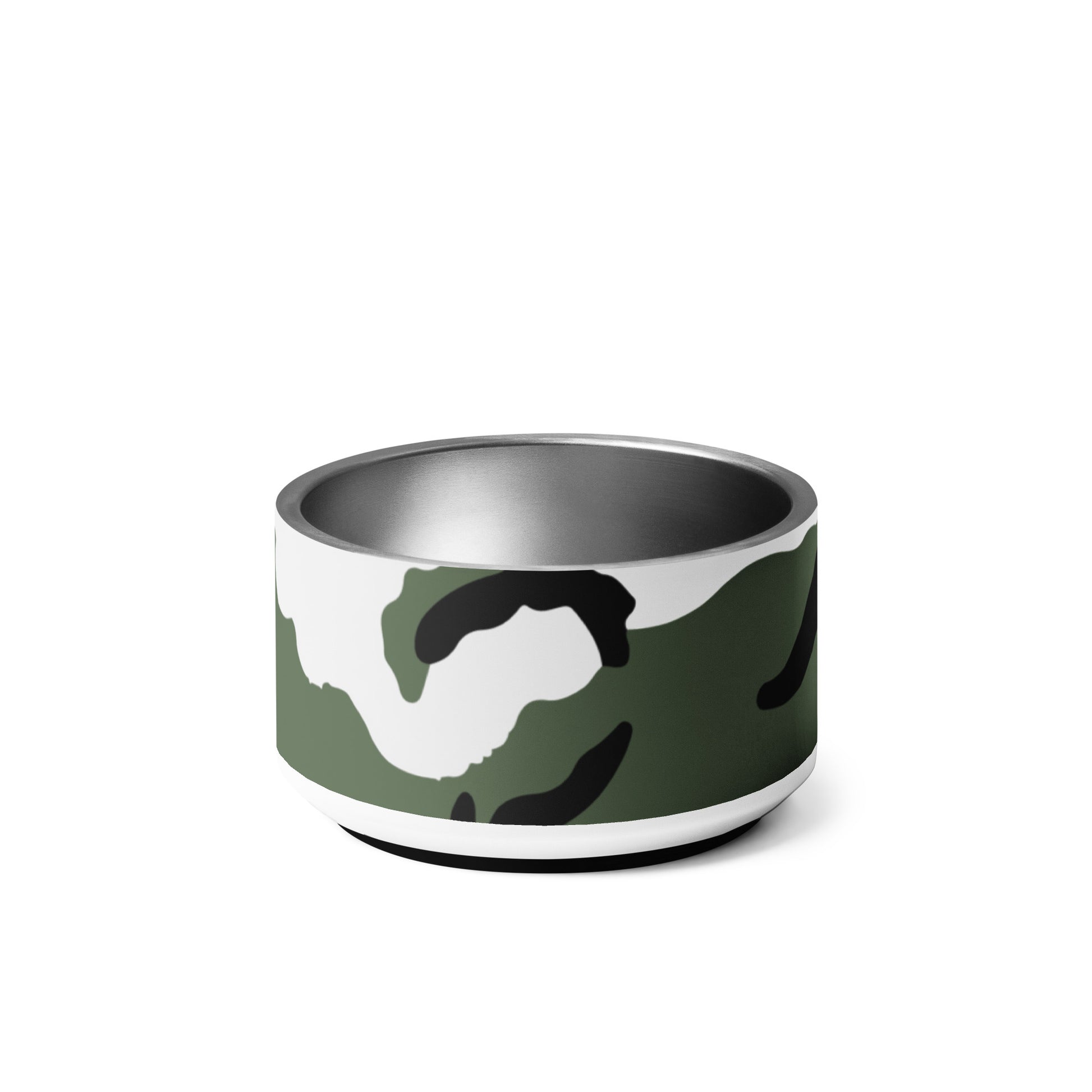Three-Color Snow Camo Pet Bowl _ Concealing Coloration