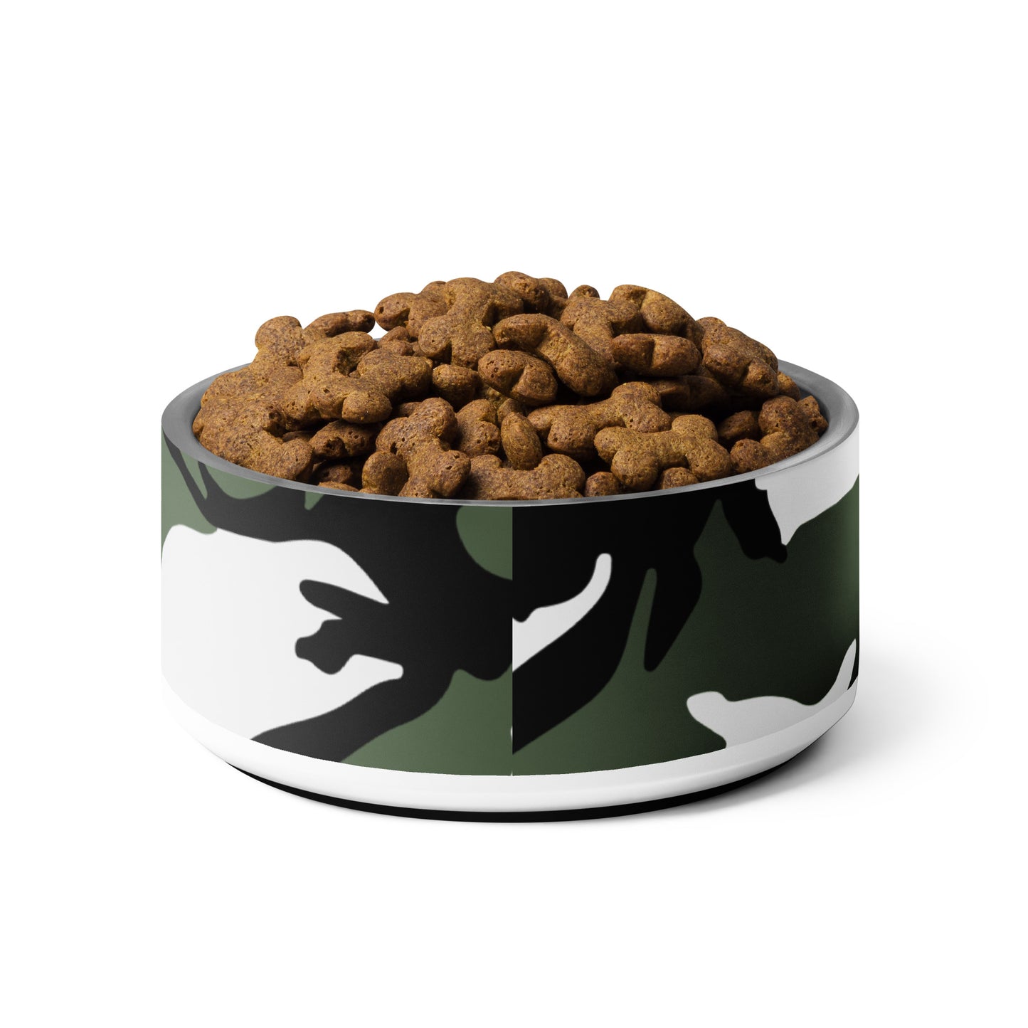 Three-Color Snow Camo Pet Bowl _ Concealing Coloration