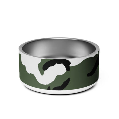Three-Color Snow Camo Pet Bowl _ Concealing Coloration